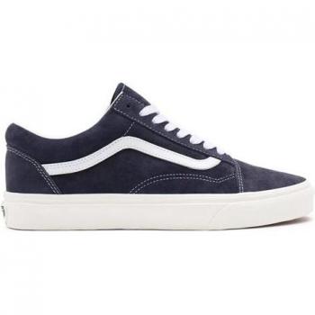 Scarpe Sneakers Uomo Vans Old Skool Blu Suede 40 Casual