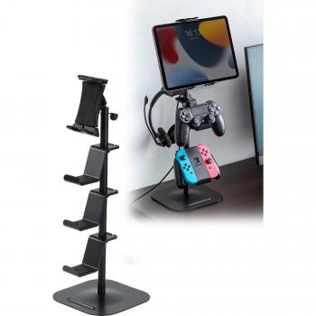Sanwa 47‑cm Height Multi‑Device Headphone Stand
