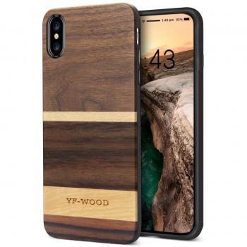 Premium‑Holz‑Bumper für Apple iPhone X/10 – YFWOOD Edition