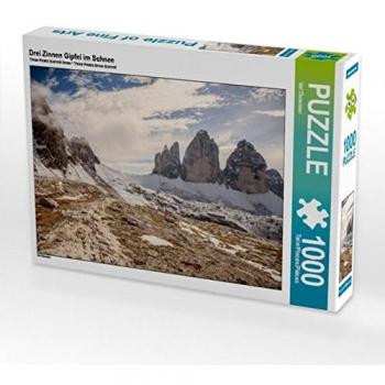 CALVENDO Puzzle DREI Zinnen Gipfel im Schnee 1000 Teile