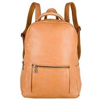 Cowboysbag Damen Backpack – 13‑Inch Leder in Ochre Braun (Model 2187)