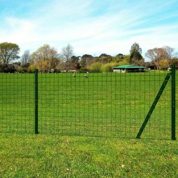Recinzione vitaXL 10 m per 1,96 m – Acciaio Verde