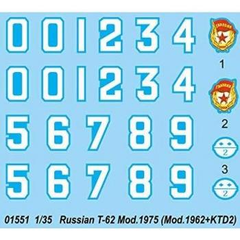 Kit de Montage T-62 Russe Mod.1975 (mod.1962+ktd2)