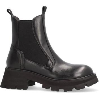 Botines de mujer Alpe modelo Jess en piel con suela antideslizante y detalle sin cierre