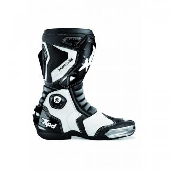 Schwarz‑Weiß Motorradschutzstiefel XPD XP3‑S – Größe 42