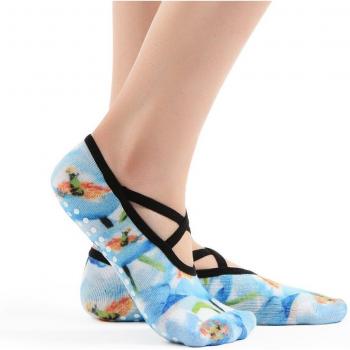 Calcetines de Yoga para Mujer con Antideslizante y Medias de Algodón