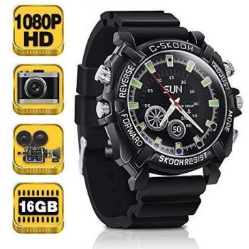 Stealth 1080p Wristcam – Mini Body Recorder for Photo, Audio & 16GB Storage