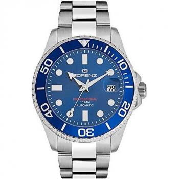 Lorenz Herren Smartwatch analog – Edelstahlarmband, 030081CC