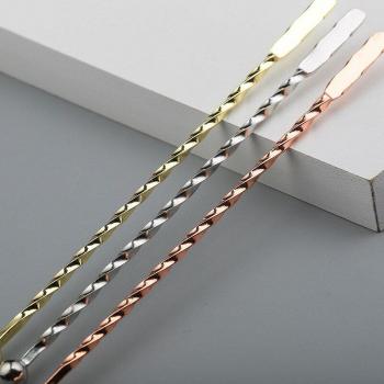 Stainless Steel Screw Bar Tools for Milk Tea, Coffee, Juice Mixing (10pcs)