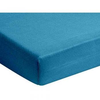 Étoile Marine Housse de Drap Enfant Tencel Bleu Azur 40x90 cm