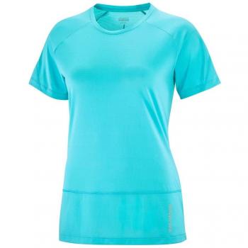 Salomon Cross Run Damen Shirt Blau – Größe M