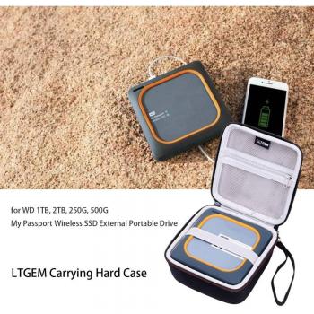 LTGEM EVA Hard Case for WD 250GB My Passport Wireless SSD