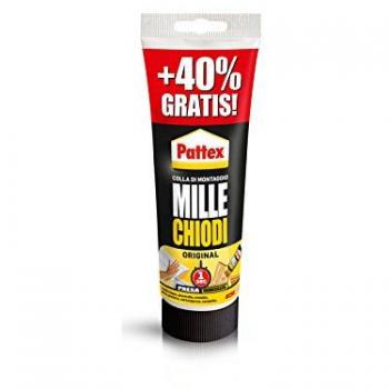 Colla adesivo di montaggio Pattex Millechiodi 12 pezzi originale con omaggio 250g + 100g