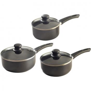 Triple‑Pancake Aluminum Fry Pan Set by Mason Cash – Non‑Stick, Vent Lids