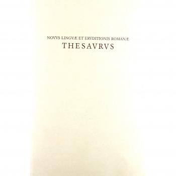 Novus linguae et eruditionis romanae thesaurus