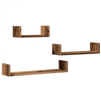 Vieilles Planches Murales VidaXL 3 Pcs