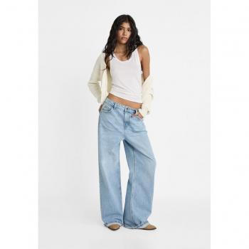 Stradivarius Denim baggy jeans blu 36