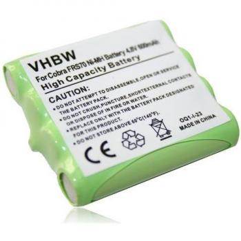 Batteria 600 mAh 4,8 V VHBW per Cobra Radio