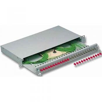 EFB ECOFIBER Spleissablage 48,3 cm – Grau (RAL 7035) – 1U Rack‑Einheit