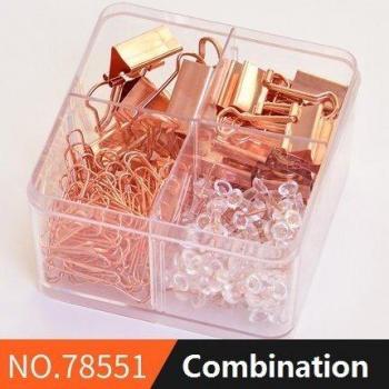 Rose Gold Desktop Organizer Clips