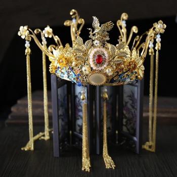 Bijoux de cheveux pour mariée chinoise