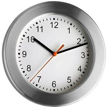 Aluminium-Wanduhr mit Echtglas 200 mm TFA 98.1047