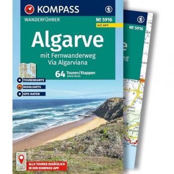 Sturm, Astrid: KOMPASS Wanderführer Algarve mit Fernwanderweg Via Algarviana, 64 Touren / Etappen mit Extra-Tourenkarte
