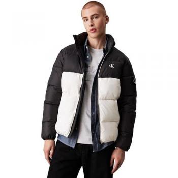 Calvin Klein 2XL White Winter Coat with Black Details