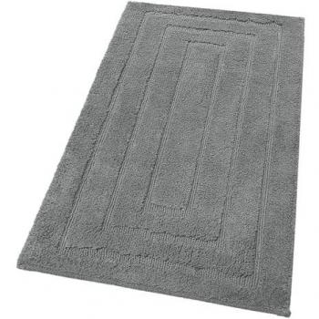 Tapis de Bain Chic en Coton Gris Foncé