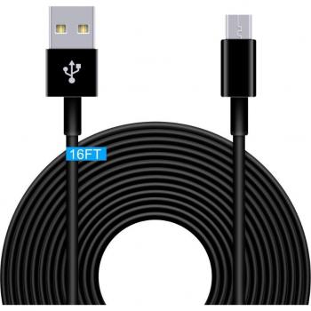 Extra Long Micro USB Cable 5M for Wyze Cam