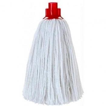 Fregona Profesional de Algodón Blanco 4 Cabos 30 cm 200 g, Caja 24 Unidades