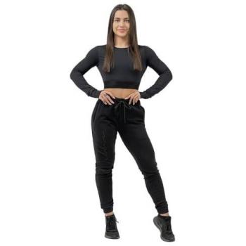 Maglia Crop Donna Manica Lunga Intense Perform Nera M