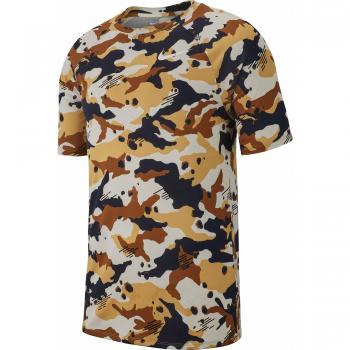 T-shirt Homme Nike M NK Dry Leg Camo AOP, Light Bone/White, FR