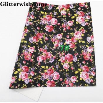 Vinyle pour nœuds A4 21x29cm fleurs de roses GM022A
