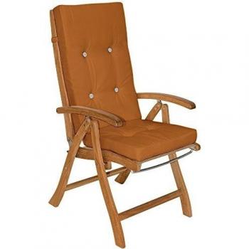 Coussins de Chaise de Jardin 6X Brun 100% Polyester
