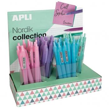 Display Apli Rollers – Noordische 4‑kleuren met blauw tint 60/