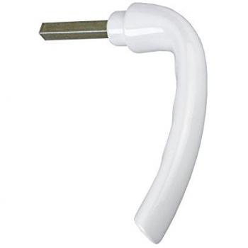 Hoppe, Türgriff + Fenstergriff, Fenstersteckgriff TÔKYÔ, Alu weiss (Türgriff)