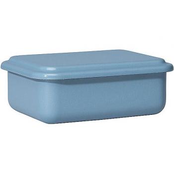 Riess Boîte de Rangement Émaillée 15x11x5 cm Bleu Myrtille