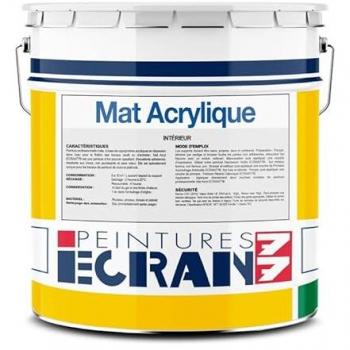 Peinture Professionnelle Mat – Mur et plafond intérieur, finition opacifiée, 15 L