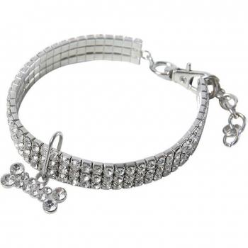Crystal Bling Dog Cat Collar for Small Pets