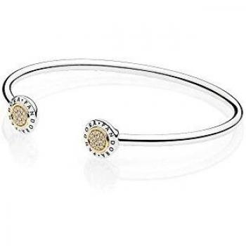 Pulsera Sello Pandora Plata y Oro 14k Talla 1
