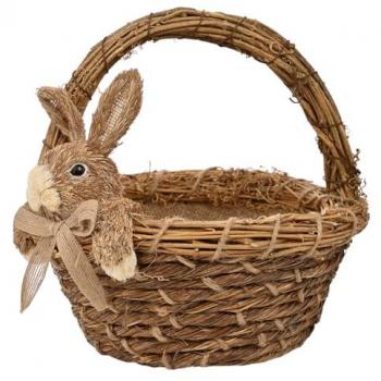 Charming Bunny Woven Basket