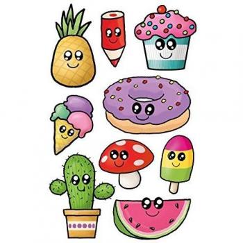AVERY Zweckform 53225 Kawaii Aufkleber, 9 Sticker