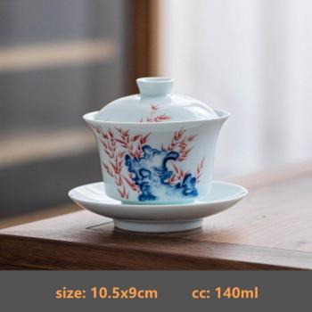 Handmade White Porcelain Gaiwan Tea Maker