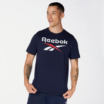 REEBOK camiseta RI BIG STACKED LOGO color AZUL MARINO para hombre