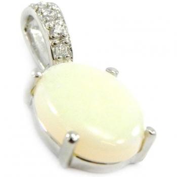 Opal Goddess White Pendant by Lily