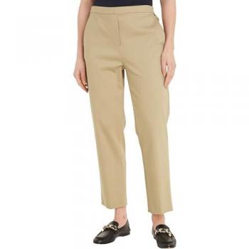 Tommy Hilfiger Damenhose, elastische Chino mit Logostickerei