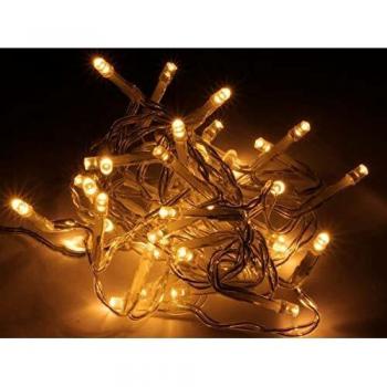 LED-Lichterkette, 480 LEDs, warmweiß, 230V, IP44, Innen/Außen, silber/transparente Kabel