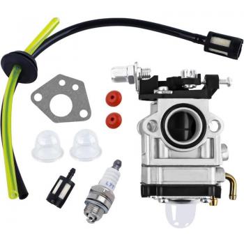 Kit carburateur débroussailleuse avec joint, tuyau, bougie d’allumage et filtre à essence