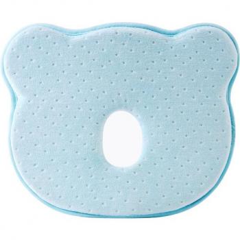 Coussin doux en coton pour nouveau-né, oreiller rond à mémoire de forme
